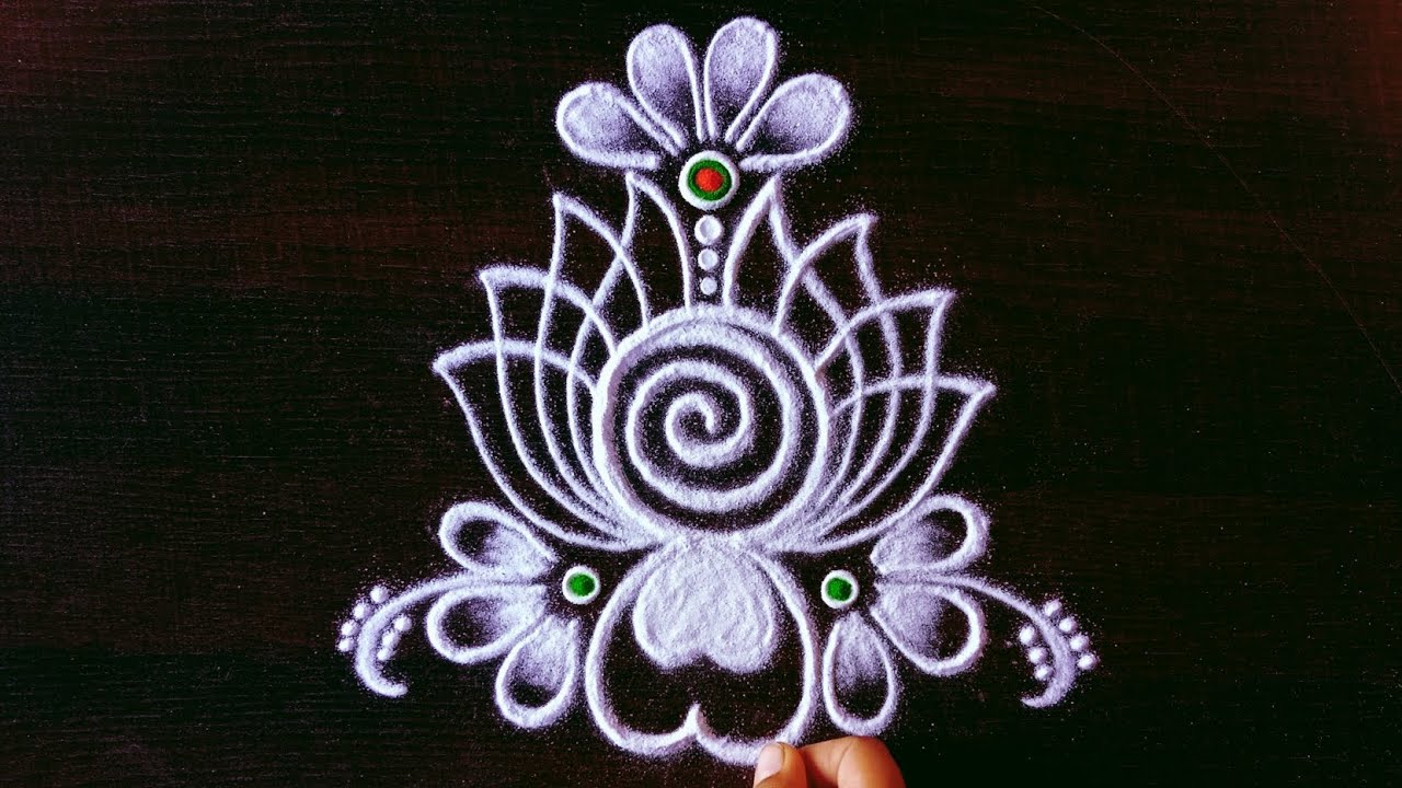 daily use rangoli || rangoli || rangoli design || rangoli kolam ...
