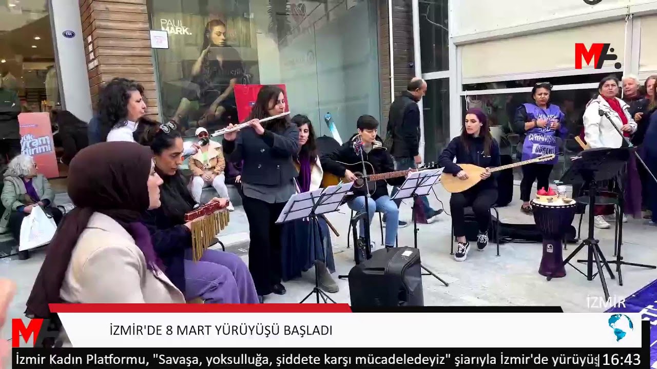 İZMİR'DE 8 MART YÜRÜYÜŞÜ BAŞLADI