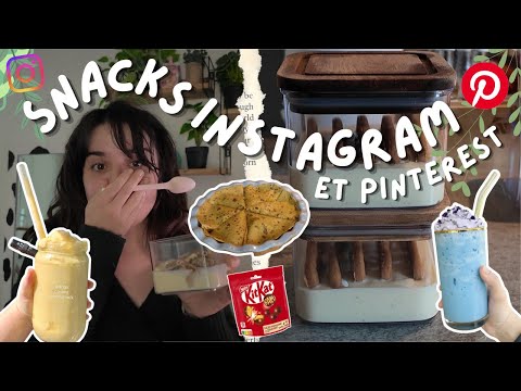 Je teste des recettes/snacks PINTEREST et INSTAGRAM (FLOP??)