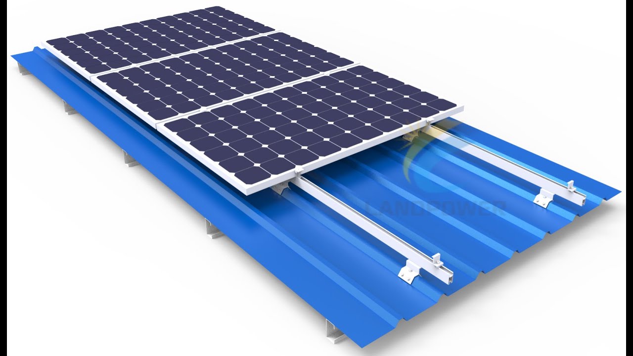 Solar mounting clamp for  trapezoidal metal roof 