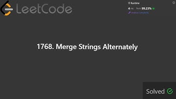 Solving LeetCode Problems - 1768. Merge Strings Alternately