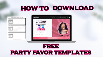 How To Download FREE Party Favor Templates | Custom Party Favors Ep.6