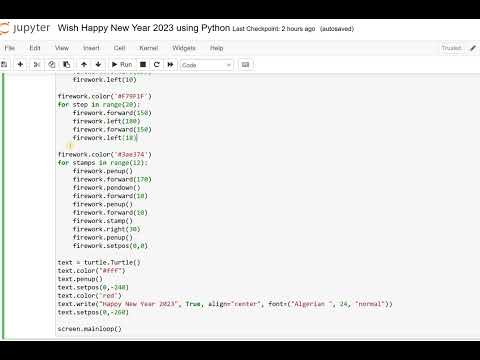 Wish Happy New Year 2023 using Python