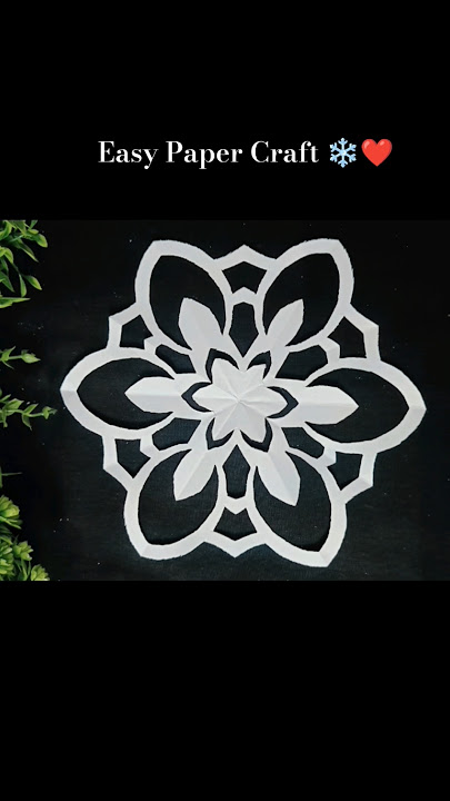 #craft #papercraft #snowflakes #diy #ytshorts #shortsfeed #viralvideo #shortsfeed