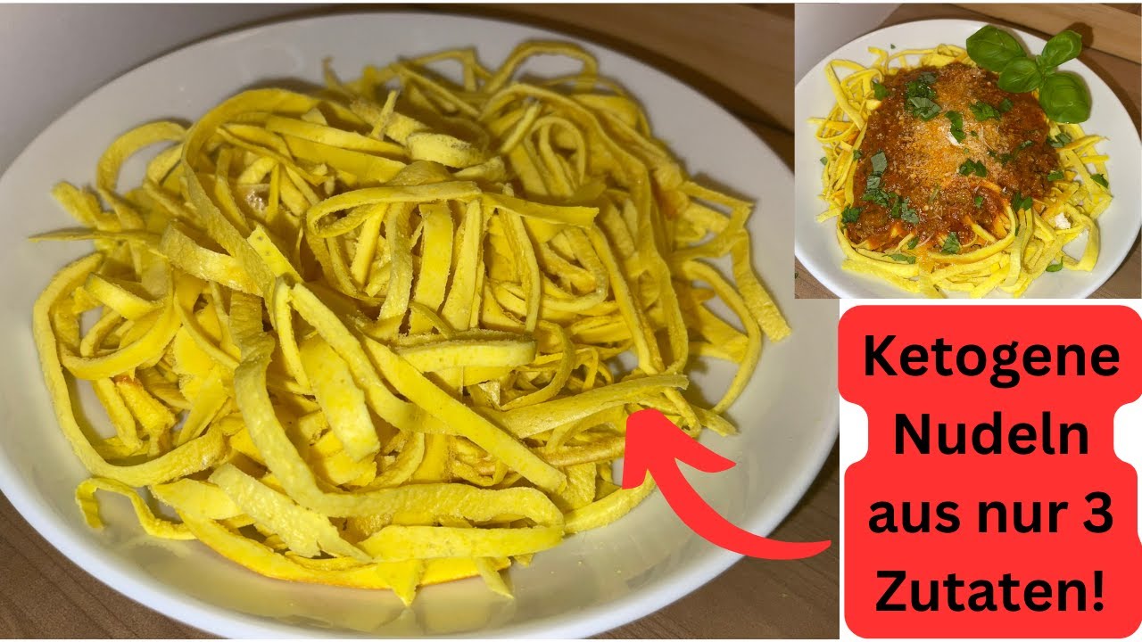 Die einfachsten Nudeln mit 0g Kohlenhydraten! Ketogene Nudeln!