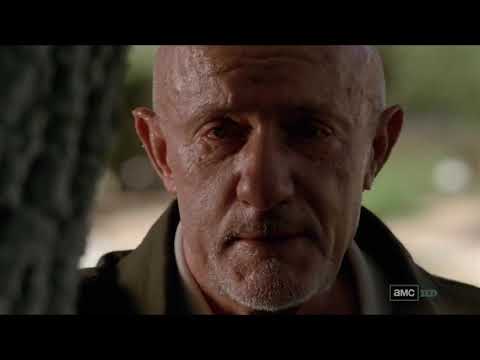 Breaking bad Walt Calls mike to warn him of someone talking to the feds scene
