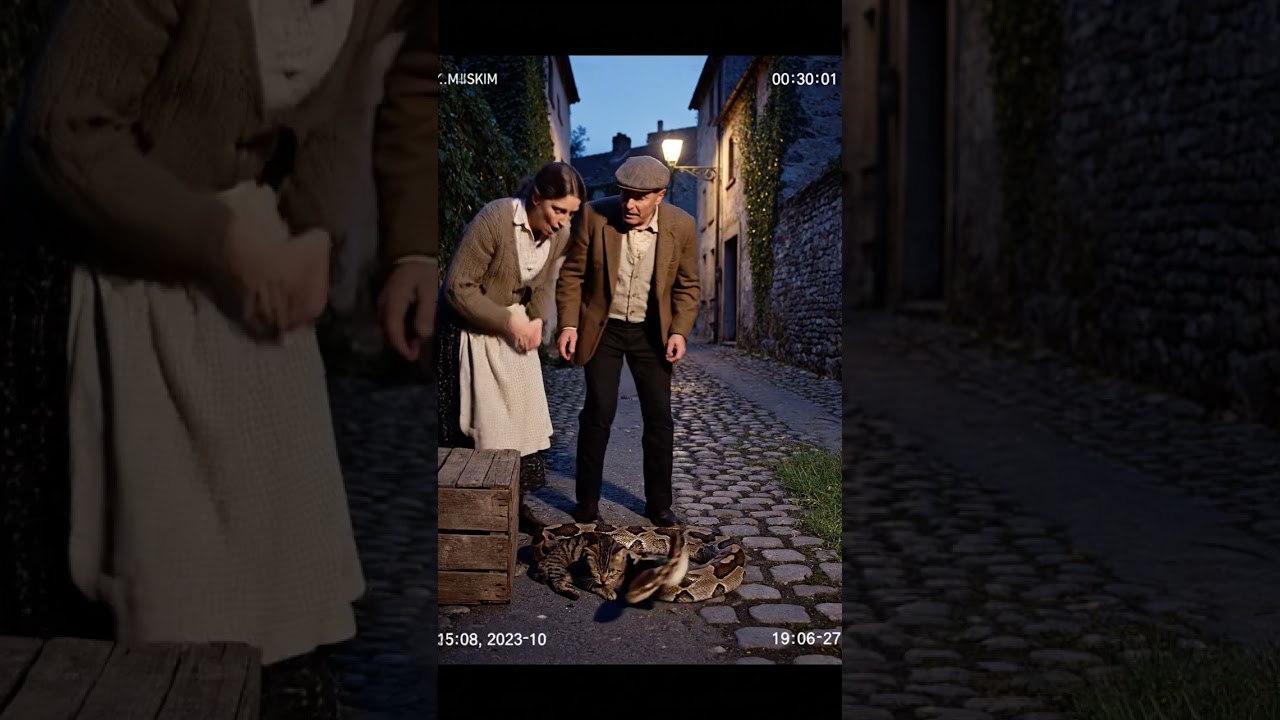 Snake Guards Wounded Cat Until Help Arrives | Saving Earth’s Souls