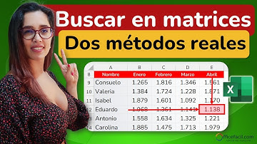 Como buscar datos en una matriz en #excel  | Coincidir e índice VS BuscarX