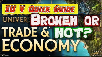 EU V Quick Guide - Trading is bad !?!?