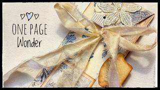 One Page Wonder Fold Out - Journal Ephemera - Happy Mail - Scrapbooking