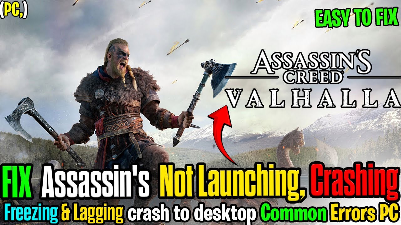 Исправление проблем с задержками, зависаниями и вылетами Assassin’s Creed Valhalla на рабочий сто...