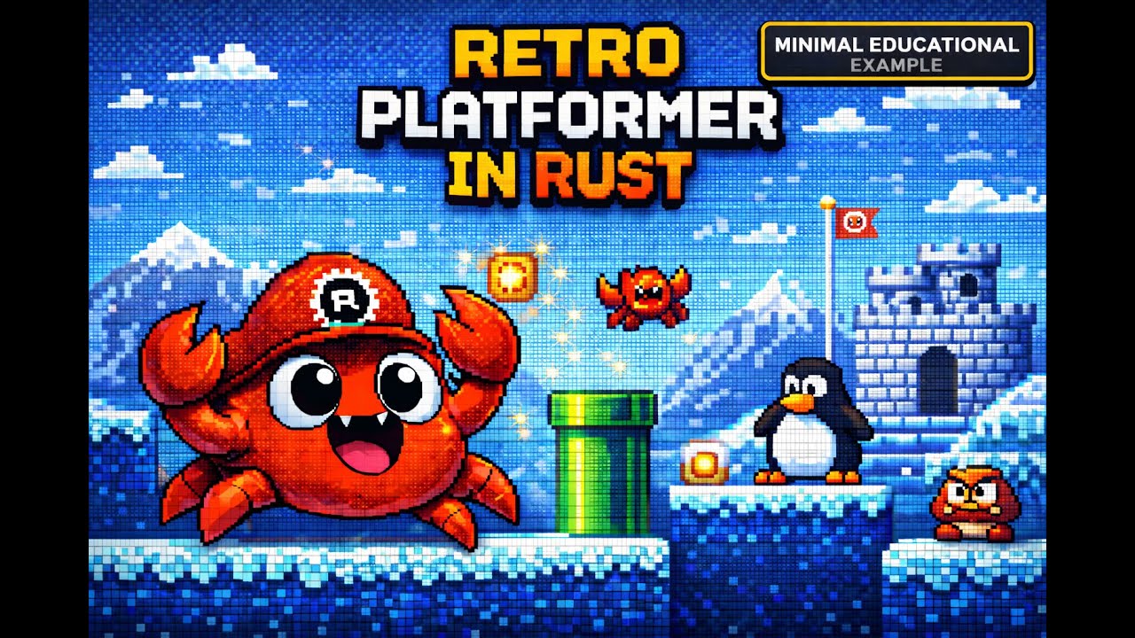 ASMR PROG - 🦀 Minimal 2D Platformer in Rust – Educational Example - NO TALKING