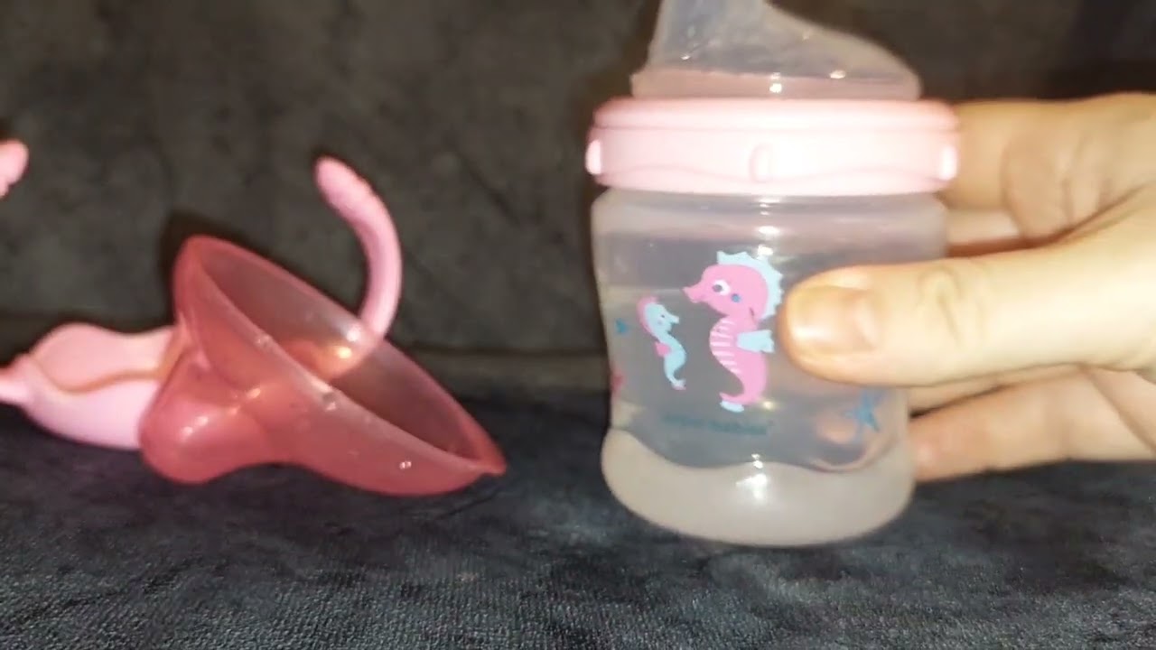 Canpol babies Non-spill Cup Silicone Spout 180ml LOVE&SEA pink