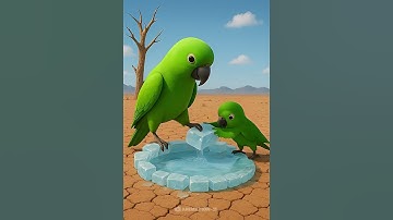 Parrot Creates a Magical Ice World ❄️😱 #parrot #ai