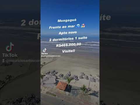 Vídeo do imóvel — Apartamento em Mongaguá, bairro Vila Atlântica, vista permanente para o mar, 2 dormitórios sendo 1 suíte, sacada frente ao mar, Residencial com lazer completo!!