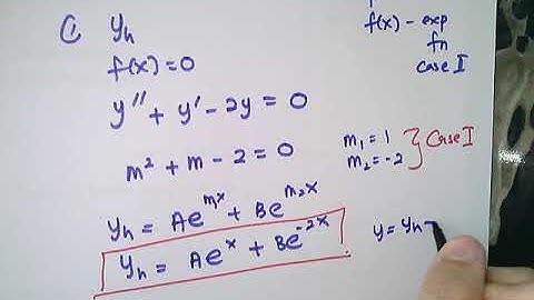 Undetermined Coefficients  CASE 2