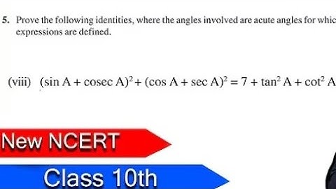 Class - 10 Ex - 8.3, Q4 (viii) (Trigonometry) || New NCERT CBSE || 10th Trigonometry 2025
