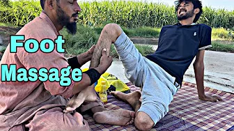 Extremely Satisfying ASMR Foot Massage & Scratching