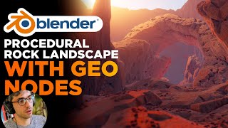 Realistic Rock Landscape with Geometry Nodes | Blender Tutorial