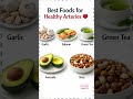 Best Foods for Healthy Arteries ❤️ #HeartHealth