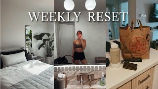 WEEKLY RESET: gym, laundry, grocery shopping for the week + monday's to do list