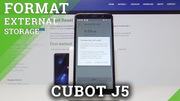 How to Format SD Card in CUBOT J5 - Erase External Storage