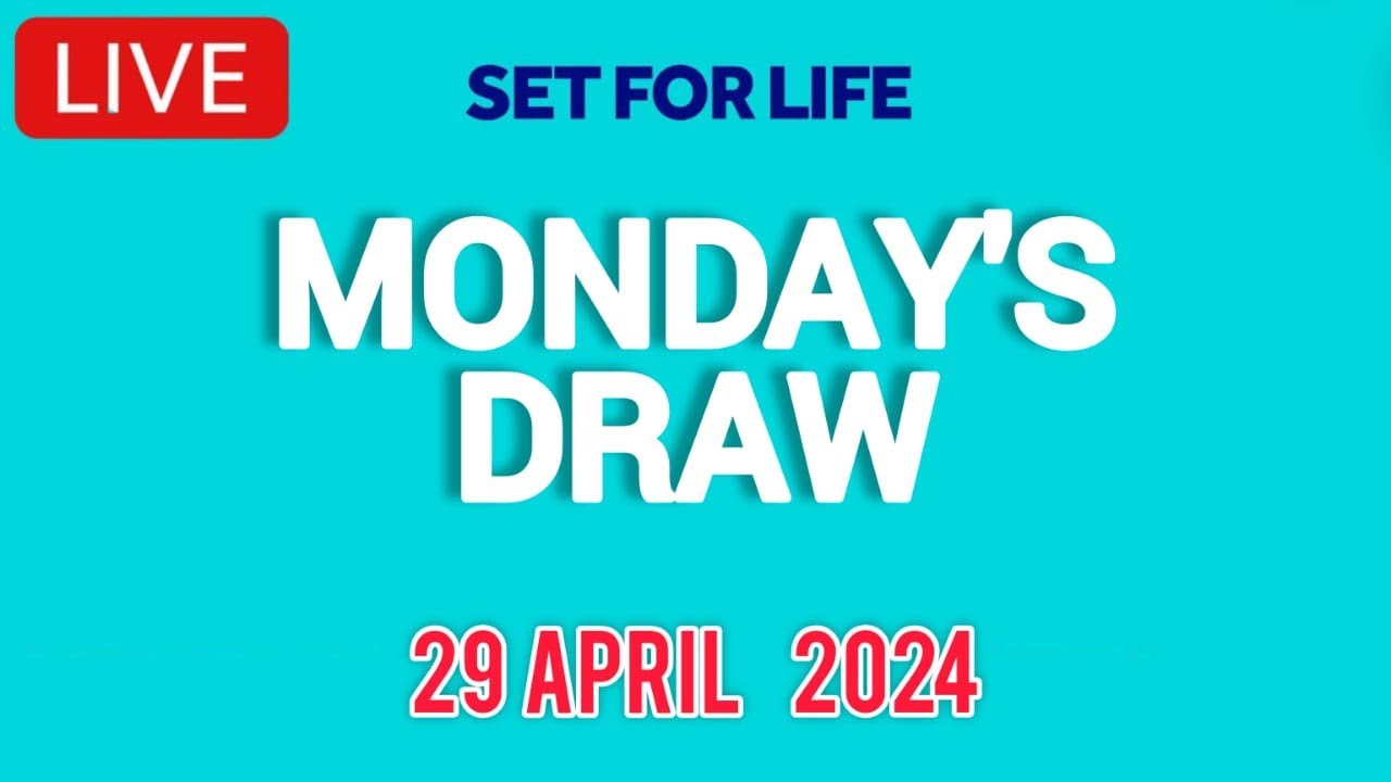 The National Lottery Set For Life draw results from Monday 29 April 2024 | Live