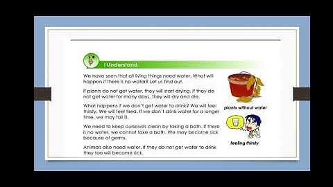 EVS Class 2 Lesson no 9 Dear drops part 2