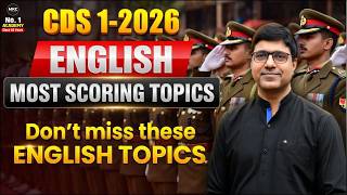 CDS 1 2026 English Preparation | CDS English Most Important Topics | CDS English Questions with Ans