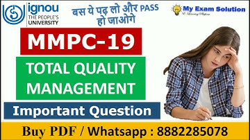 IGNOU MMPC 019 Most Important Questions with Answers | MMPC 019 Previous Year Question Paper