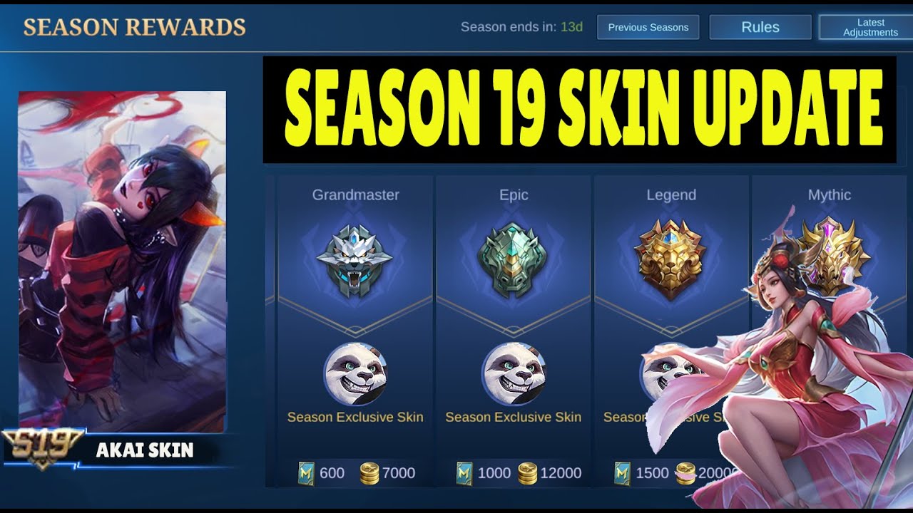 AKAI SEASON 19 SKIN UPDATE MOBILE LEGENDS | SEASON SKIN | FREE SKIN | UPDATE MLBB