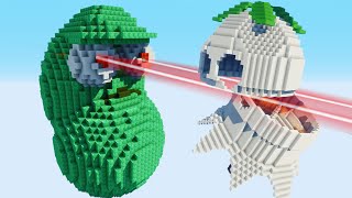 Minecraft vs PvZ – LASER BEAN | MAGNET SHROOM | GHOST PEPPER | PLANTERN