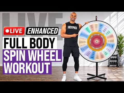 [ENHANCED LIVE] Spin the Wheel Workout 🎡 40 Min Full Body Strength + Conditioning