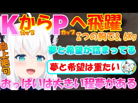 フブちゃん圧倒的飛躍!! おっぺぇには夢と希望が詰まっている【白上フブキ】【切り抜き】