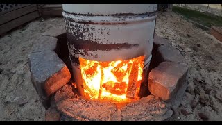 Home-made Survival Wood Burning Stove - Bushcraft Project