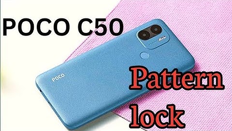 How To Set Screen Lock Pattern Poco C50, Screen Lock Password Setting,