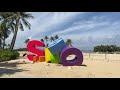 Singapore Walk:  Sentosa Beach