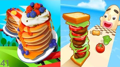 Pancake Run vs Sandwich Runner - Mobile Gameplay 41 (Android/iOS).