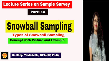 Snowball Sampling| Which sampling is used for rare events| Chain Sampling| Sample Survey| Statistics