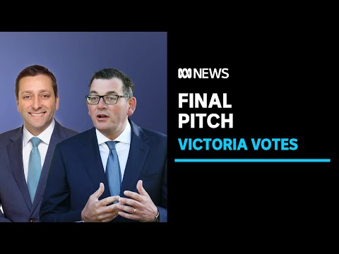 Victorian leaders daniel andrews, matthew guy make final pitches as election day nears | abc news