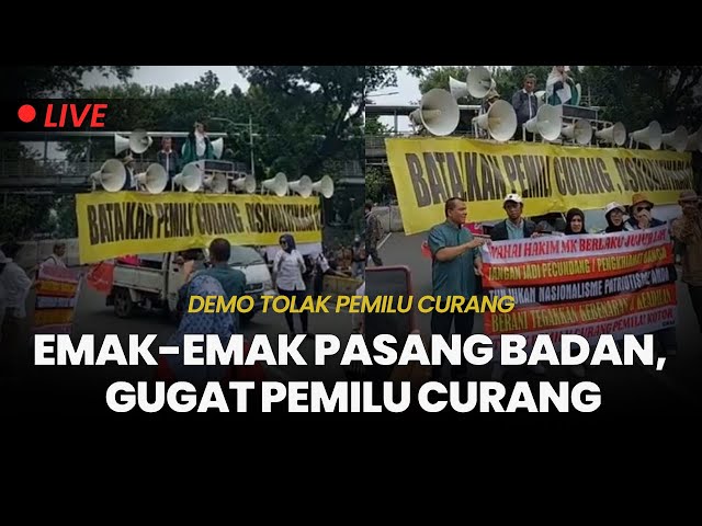 🔴 Aksi Emak-emak Relawan Anies Gugat Pemilu Curang, Dari Daerah Datang ke Jakarta Kawal Sidang MK class=