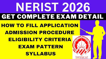 NERIST 2026 Notification (Out), Application, Dates, Eligibility, Syllabus, Pattern, Admit Card