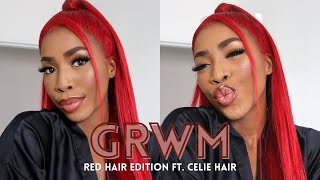 WATCH THIS WHEN YOU'RE GETTING READY! REAL-TIME HAIR GRWM FT. CELIE HAIR | ZeeXOnline