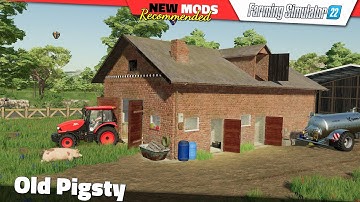 FS22 | Old Pigsty - Farming Simulator 22 New Mods Review 2K60