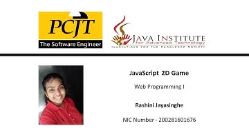 JavaScript 2D Game Video Submission