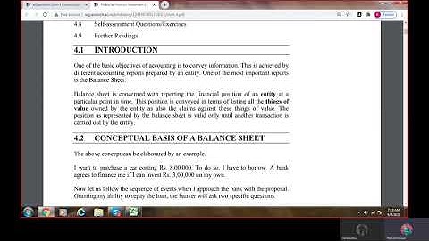 MBA Banking & Finance Accounting |MS 04 | Analysis of financial statements | Balance Sheet |IGNOU