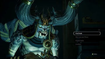 Darksiders 3 - Chapter 4 Atrium of Greed: Vulgrim Level Up Health +9 (Before Boss Fight) (2018)