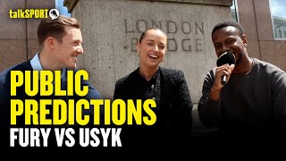 FURY WILL KO USYK IN ROUND 4! 👀 Tyson Fury v Oleksandr Usyk Public Predictions! | talkSPORT