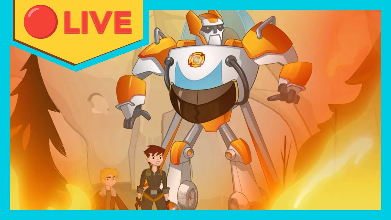 🔴 Heatwave's Best FIRE RESCUES! 🔥🚒  24/7 Live Stream | Transformers: RESCUE BOTS