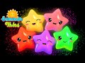 Baby sensory  rainbow stars dance party  colors music and fun animation  summer tales sensory